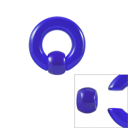 Big Size 11 Color Acrylic Bcr Card Ball Earrings