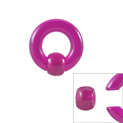 Big Size 11 Color Acrylic Bcr Card Ball Earrings