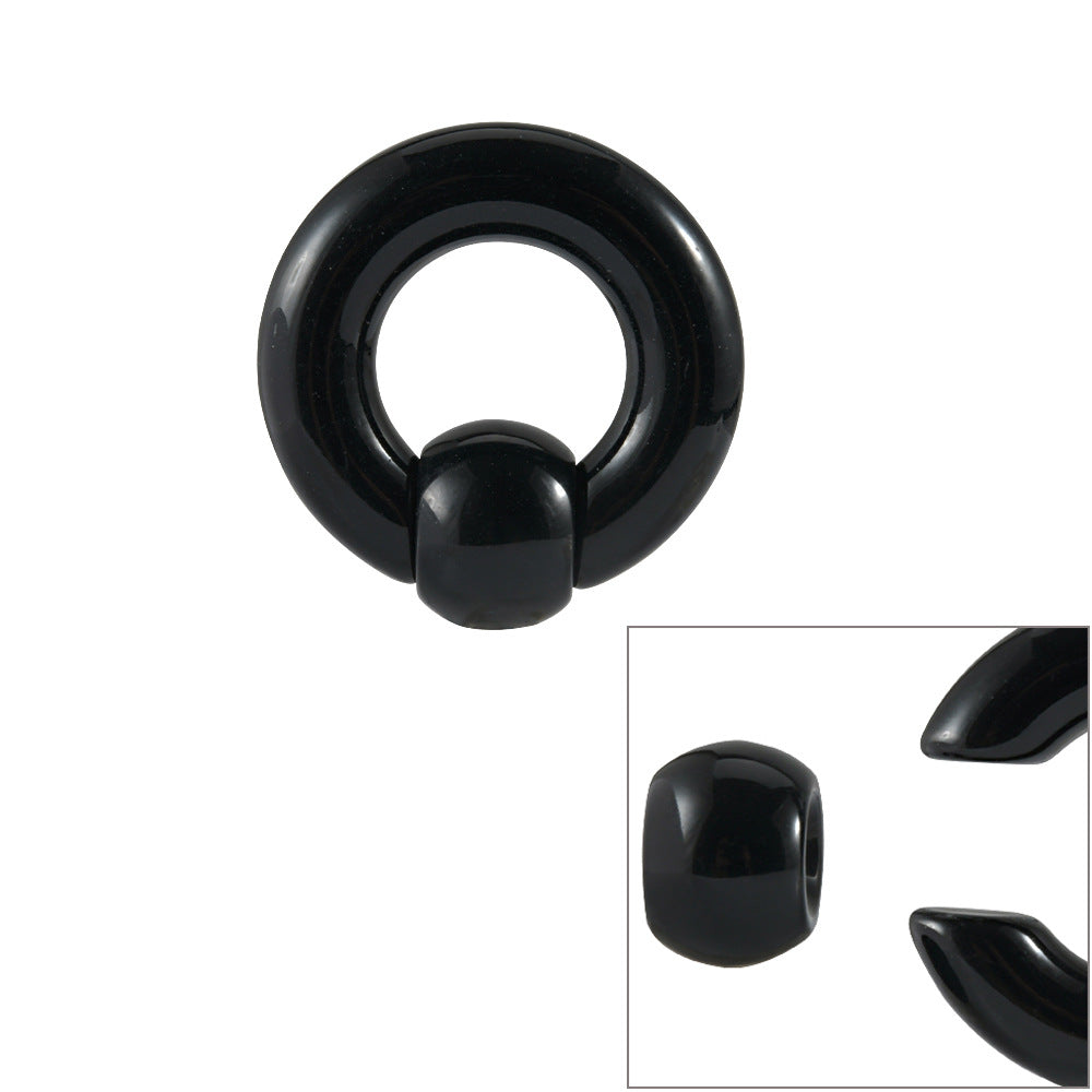 Big Size 11 Color Acrylic Bcr Card Ball Earrings