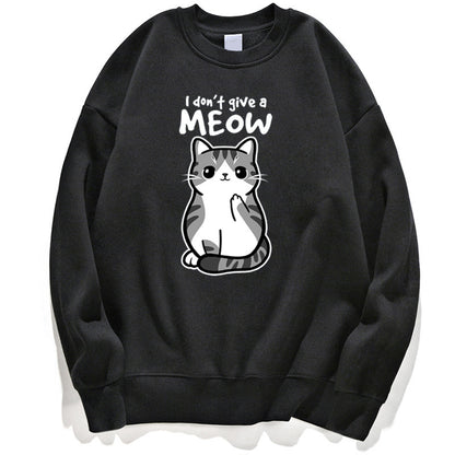 Cartoon Kitten Pattern Sweater European Size