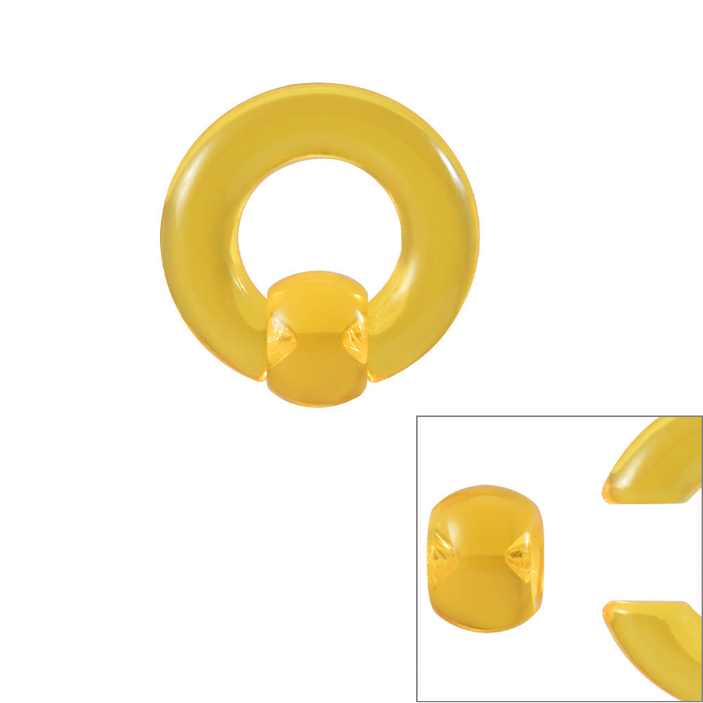 Big Size 11 Color Acrylic Bcr Card Ball Earrings