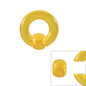 Big Size 11 Color Acrylic Bcr Card Ball Earrings