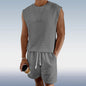 Small Plaid Sleeveless Tank Top Shorts Two-piece Set