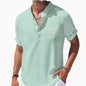 Loose Lapel Five-quarter Sleeve T-shirt
