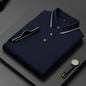 Light Business Silk Men's Short-sleeved T-shirt
