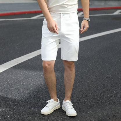 All-matching Loose Elastic Men's Fifth Pants