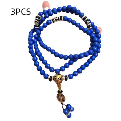Lapis Lazuli Multi-circle With Tibet Beads 108 Bracelets