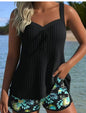 Shorts Sleeveless Printed Suit Beach Swimsuit