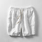 Men's Summer Stripes Pattern Printed Casual Cropped Pants