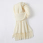 Simple Tassel Shawl Warm Artificial Cashmere Scarf