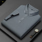 Light Business Silk Men's Short-sleeved T-shirt