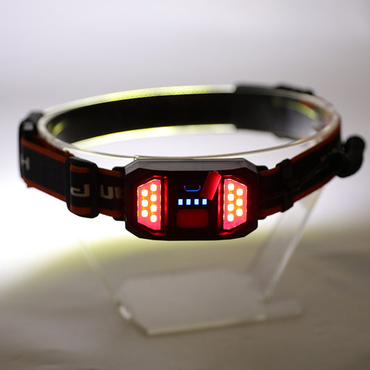 Riding Tail Red Light Electric Display Running Miner's Lamp