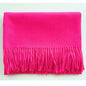 Simple Tassel Shawl Warm Artificial Cashmere Scarf