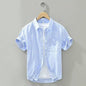 Summer Japanese Tie-dye Printed Short-sleeved Shirt Men