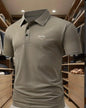 Men's Printed Short-sleeved Lapel Shirt Polo