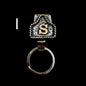 Handmade Cow Tag Belt Key Holder Metal