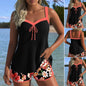 Shorts Sleeveless Printed Suit Beach Swimsuit