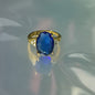 Inlaid Zircon Love Heart-shaped Ring All-match Open Ring