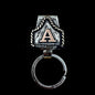 Handmade Cow Tag Belt Key Holder Metal