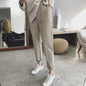 Plus Size Straight Tapered Casual Pants