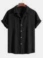 Men's Casual Loose Multi-color Beachwear Cotton And Linen