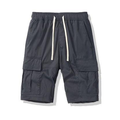 Men's Multi-pocket Loose Cropped Pants Outdoor Leisure