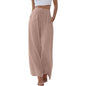 Loose Casual Pocket Drawstring Wide-leg Pants For Women