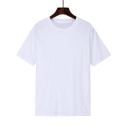 Cotton T-shirt Men's Black Loose Short Sleeve Top