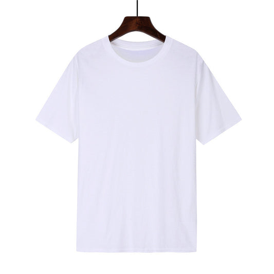 Cotton T-shirt Men's Black Loose Short Sleeve Top