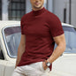 Men's Plus Size Sports Half-high Collar T-shirt