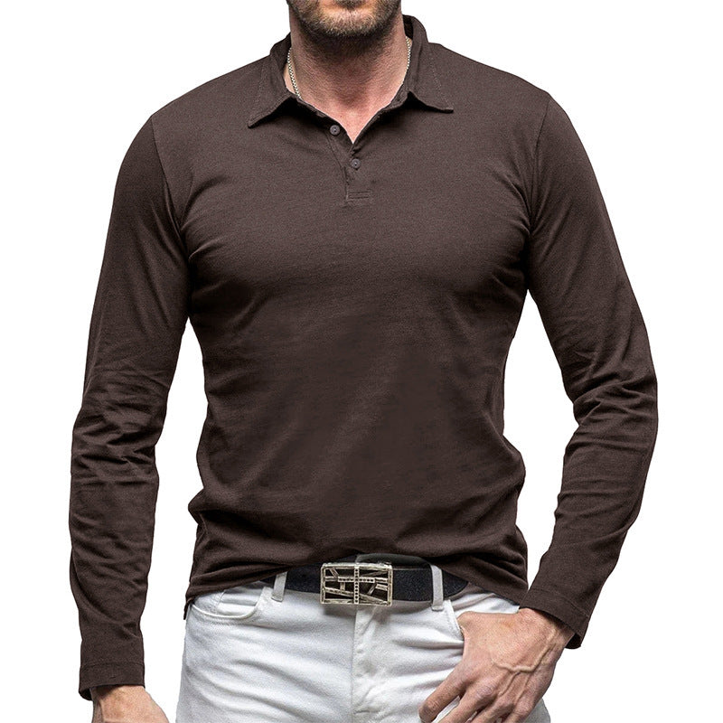 New Polo Collar European And American Men's T-shirt