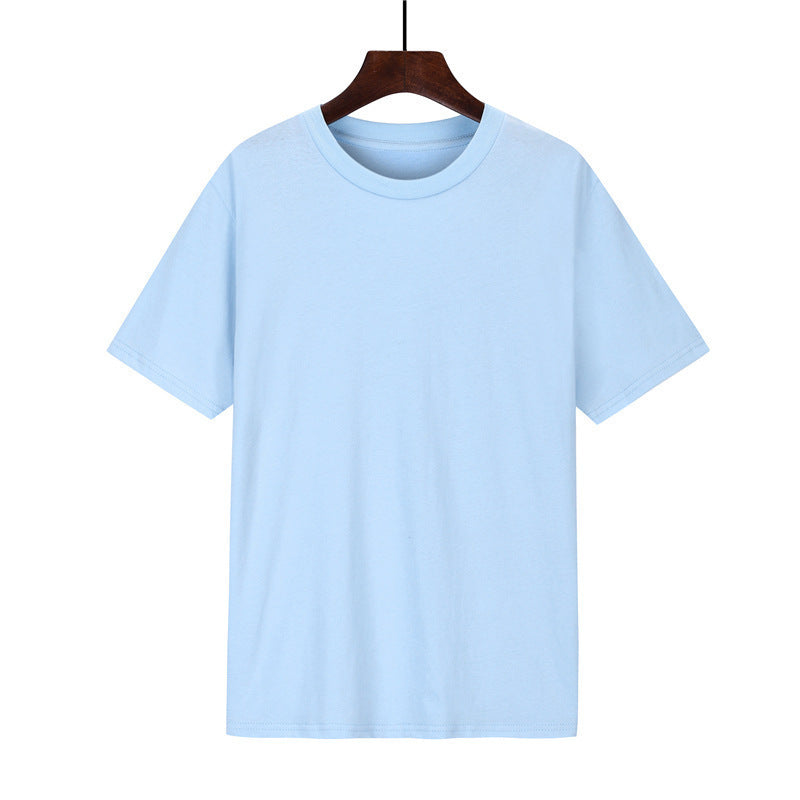 Cotton T-shirt Men's Black Loose Short Sleeve Top