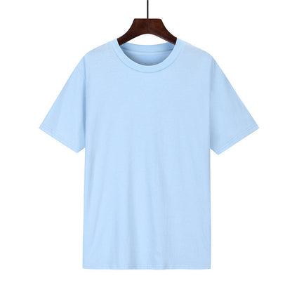 Cotton T-shirt Men's Black Loose Short Sleeve Top