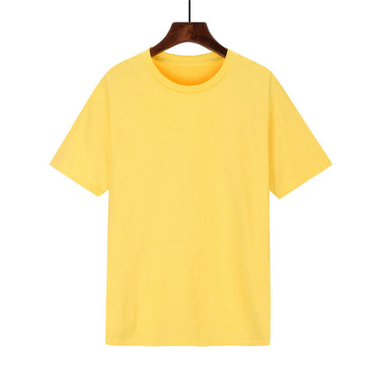 Cotton T-shirt Men's Black Loose Short Sleeve Top