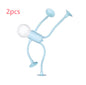 Changeable Shape Funny Sportsman Night Light Versatile Lamp Creative Funny Quirky Button Battery Desk Lamp Ornament Vacuum Suction