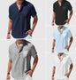 Loose Lapel Five-quarter Sleeve T-shirt