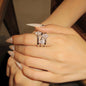 Simple Fashion Copper Open Zircon Ring