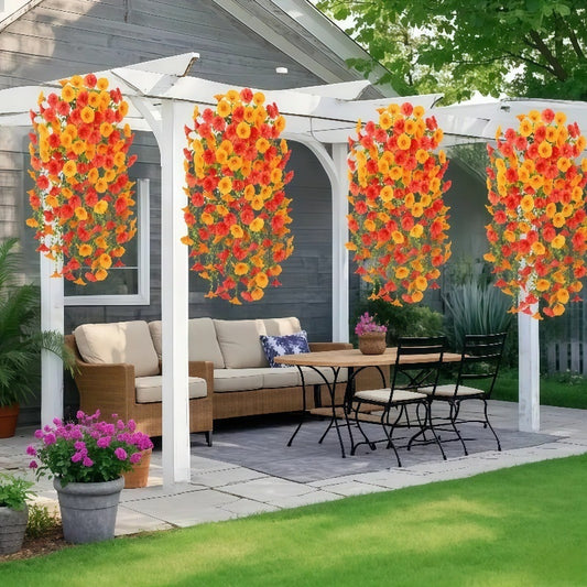 Simulation Morning Glory Outdoor Artificial Plant Flower Vine